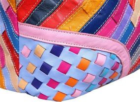 img 1 attached to Women's Clearance Multicolored Shoulder Handbag - Colorful 2B4008 - Handbags & Wallets in Totes