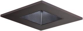 img 1 attached to 🔲 Halo Recessed 3011TBZBB 3-Inch Adjustable Square Trim with Black Baffle in Tuscan Bronze Finish