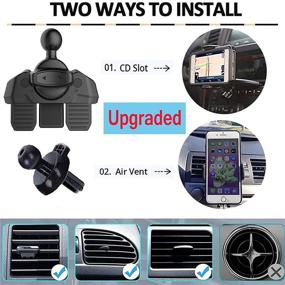 img 3 attached to Lopnord Wireless Car Charger CD Mount with Auto Clamping, CD Player Phone Holder Air Vent Qi Charger for iPhone 13 12 11 Pro XS Max Mini XR, CD Slot Phone Mount for Samsung Galaxy S21 S20 S10