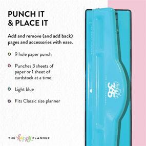 img 2 attached to 📎 me &amp; my BIG ideas Punch - The Happy Planner Scrapbooking Supplies - 9 Hole Paper Punch For Disc-Bound Planners - Add Custom Paper To Your Planner - Classic Size