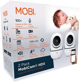 img 1 attached to 📷 MobiCam HDX Two Pack Kit: The Ultimate WiFi Camera System for Babies, Pets, and Home Monitoring