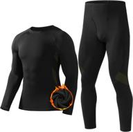 👕 runhit men's thermal underwear set: fleece lined long johns base layer, long sleeve thermal shirts & pants for cold weather logo