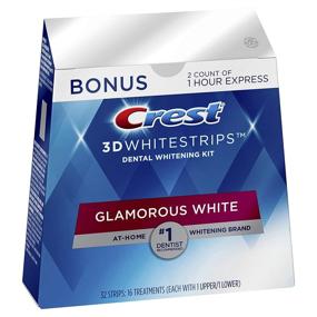img 4 attached to Crest 3D Whitestrips Glamorous White Teeth Whitening 🦷 Kit - 16 Treatments + 2 Bonus Express Treatments