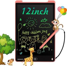 img 4 attached to 🎨 Newnaivete 12 Inch LCD Writing Tablet - Colorful Toddler Doodle Board & Erasable Electronic Drawing Pad - Educational Toys for Kids Ages 3-8 - Ideal Gifts for Boys and Girls