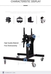 img 3 attached to 📺 Sunter98 Rolling TV Mount Stand Trolley - Low Height Cart for 32-65inch Plasma, LED, LCD Monitors (Model D750)