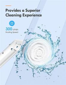 img 2 attached to 🧼 Efficient Electric Spin Scrubber: Cordless Shower Scrubber, Power Tub and Tile Scrubber Brush with 2x2500mAh Battery, Adjustable Length, Ideal for Bathroom, Grout, Sink, Floor, Window Cleaning