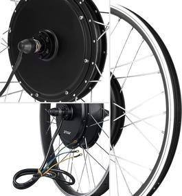 img 1 attached to Ebuysmart MXUS Electric Motor Wheel: Powerful 3000W Ebike Conversion Kit with LCD Throttle & Controller