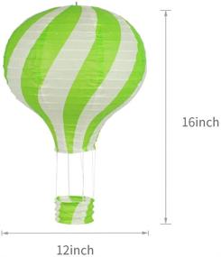 img 2 attached to 🎈 Colorful Hot Air Balloon Paper Lanterns: Perfect Party Decorations for Weddings, Birthdays, Engagements, and Christmas