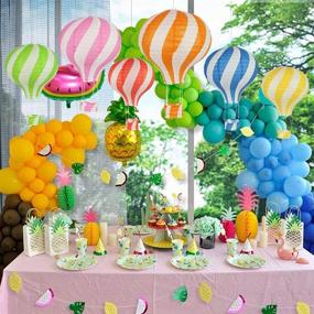 img 1 attached to 🎈 Colorful Hot Air Balloon Paper Lanterns: Perfect Party Decorations for Weddings, Birthdays, Engagements, and Christmas