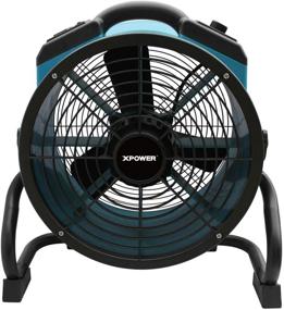 img 1 attached to 💨 XPOWER X-34AR Industrial Axial Air Mover with Variable Speed & Built-in Power Outlets – Blue