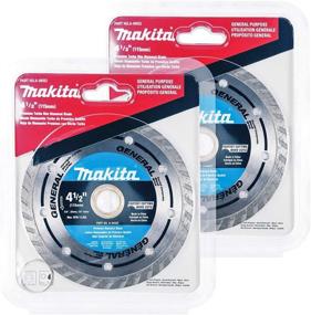 img 3 attached to 🔪 Makita 2-Pack Turbo Diamond Blades - Ultra-Fast Cutting for Concrete, Masonry & Brick - 4.5” Blades for Grinders & Circular Saws - 5/8”, 20mm & 7/8” Arbors Included