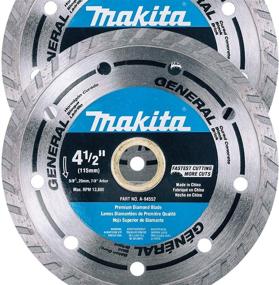img 4 attached to 🔪 Makita 2-Pack Turbo Diamond Blades - Ultra-Fast Cutting for Concrete, Masonry & Brick - 4.5” Blades for Grinders & Circular Saws - 5/8”, 20mm & 7/8” Arbors Included