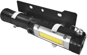 img 1 attached to Hooke Road Center Console Flashlight Mount Bracket for Toyota Tacoma (2005-2021) – LED Emergency Flashlight Kit Included!
