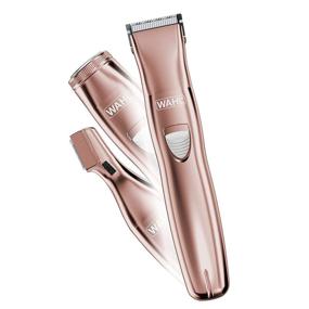 img 4 attached to Wahl Clipper Corp Pure Confidence Electric Razor, Trimmer, Shaver & Groomer for Women with 3 Interchangeable Heads - Rose Gold (10 Piece Set)