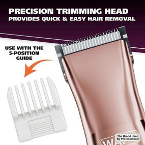 img 2 attached to Wahl Clipper Corp Pure Confidence Electric Razor, Trimmer, Shaver & Groomer for Women with 3 Interchangeable Heads - Rose Gold (10 Piece Set)