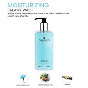 img 3 attached to 🌿 Pecksniff's 16.9 Fluid Oz Hand Wash - Sandalwood & Vanilla Scented - Gentle Cleanser for Sensitive Skin - Moisturizing, Hydrating, Cruelty-Free, All-Natural - Vitamin B Enriched