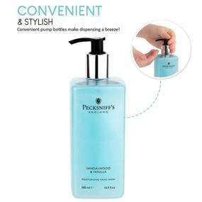 img 1 attached to 🌿 Pecksniff's 16.9 Fluid Oz Hand Wash - Sandalwood & Vanilla Scented - Gentle Cleanser for Sensitive Skin - Moisturizing, Hydrating, Cruelty-Free, All-Natural - Vitamin B Enriched