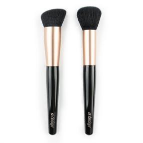 img 4 attached to Buff Power Duo: aDesign Professional 2-Piece Makeup Brush Kit