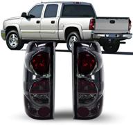 🚗 zmautoparts smoked tail brake lights for 1999-2006 chevy silverado/gmc sierra pickup logo