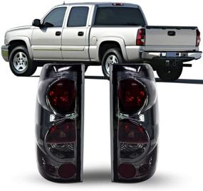 img 4 attached to 🚗 ZMAUTOPARTS Smoked Tail Brake Lights for 1999-2006 Chevy Silverado/GMC Sierra Pickup