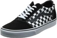 👟 vans unisex low top sneakers: stylish canvas shoes for boys logo