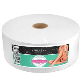 img 1 attached to 🌿 Karlash Premium Bleached Muslin Epilating Waxing Roll: Firm & Effective for Soft Waxes, 3.5 x 100 yrd