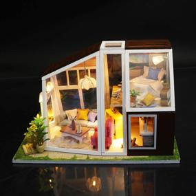 img 2 attached to 🏠 Enhance Playtime with Flever Dollhouse Miniature Furniture Gift - Aurora Collection