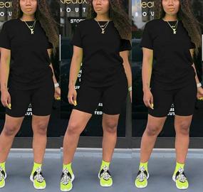 img 2 attached to Pieces Outfits Womens Sweatsuit Tracksuits Sports & Fitness for Team Sports