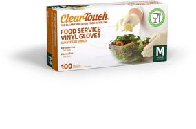 img 2 attached to 🧤 Medline Clear-Touch Disposable Food Service Vinyl Gloves - Latex & Powder Free, Medium (300 Count)