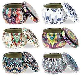 img 3 attached to 🕯️ Premium SJENERT 6 PCS Candle Tin Jars: Multipurpose DIY Candle Making Kit Holder, Perfect for Dry Storage Spices, Camping & Party Favors - Great Sweets Gifting Option