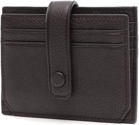 img 3 attached to SEEFARW Leather Credit Organizer Closure Women's Handbags & Wallets in Wallets