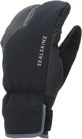 img 4 attached to SEALSKINZ Extreme Cold Weather Cycle Split Finger Glove - Unisex Waterproof