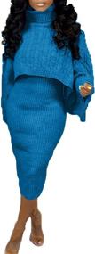 img 4 attached to 🧥 Женский зимний свитер с потрепанным рукавом: модная женская одежда и стильные комбинезоны, ромперы и комбинезоны