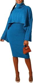 img 3 attached to 🧥 Женский зимний свитер с потрепанным рукавом: модная женская одежда и стильные комбинезоны, ромперы и комбинезоны