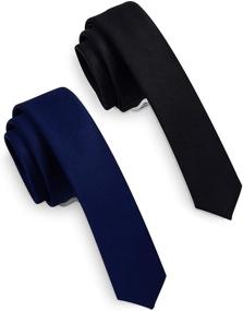 img 4 attached to GUSLESON Classic Skinny Necktie 0801 12 - Men's Accessories for Ties, Cummerbunds, and Pocket Squares