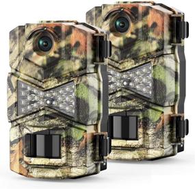 img 4 attached to WOSODA Trail Game Camera (2 Pack) - 16MP 1080P Waterproof Hunting Scouting Cam for Wildlife Monitoring with Night Vision LY123