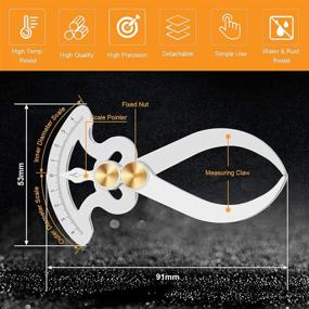 img 3 attached to Водонепроницаемый измерительный прибор из нержавеющей стали для деревообработки Carpenter