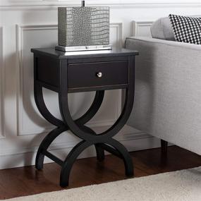 img 1 attached to 🖤 Safavieh American Homes Maxine Black Accent Table