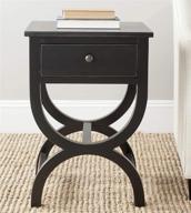 🖤 safavieh american homes maxine black accent table logo