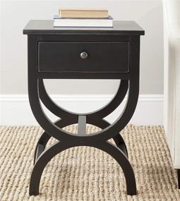 img 2 attached to 🖤 Safavieh American Homes Maxine Black Accent Table