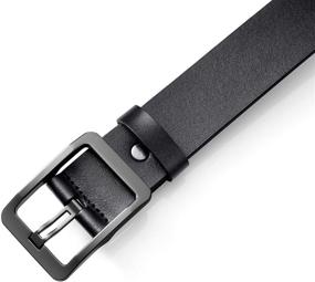img 2 attached to 👔 Genuine Leather Causal Classic Men's Accessories: OVEYNERSIN Belts for Style and Durability