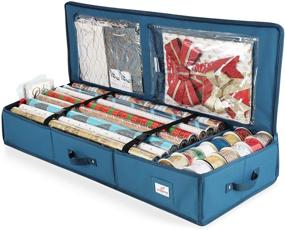img 4 attached to Organize and Store Christmas Wrapping Paper in 🎁 Style with our Luxury Wrapping Paper Storage Organizer Box