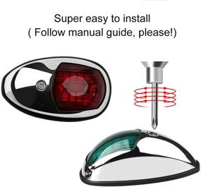 img 1 attached to ⛵ Osinmax Boat Navigation Light: Premium Marine Navigation Lights for Pontoon and Small Boats (Silver)