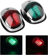 ⛵ osinmax boat navigation light: premium marine navigation lights for pontoon and small boats (silver) логотип