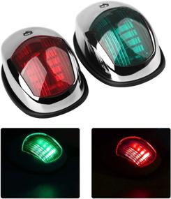 img 4 attached to ⛵ Osinmax Boat Navigation Light: Premium Marine Navigation Lights for Pontoon and Small Boats (Silver)