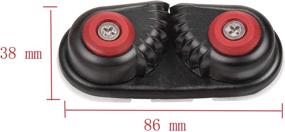 img 2 attached to GANGUOLA Aluminum Cam Cleat for Line Sizes Upto 5/8-Inch - Fast Entry Ball Bearing Rope Cleat for Sailing Sailboat Kayak Canoe Dinghy Accessories