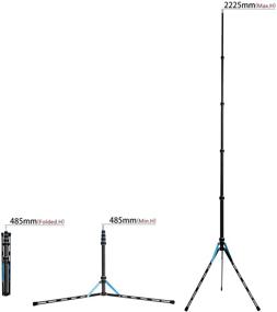 img 1 attached to 📷 87-inch Carbon Fiber Photography Tripod Light Stand by FOSOTO – Lightweight, Compact Autograph Studio Equipment Softbox Umbrella Shooting Video Filming Speedlight Pho