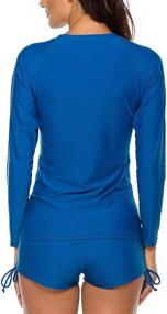 img 1 attached to 👙 MISSVOG Women Rash Guard: Ultimate UPF 50+ Long Sleeve Swimsuit for Surfing and Swimming