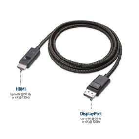 img 3 attached to Cable Matters 8K DisplayPort 1.4 to HDMI Кабель 6фт / 1,8м - Однонаправленный Display Port 1.4 to HDMI 8K Кабель черного цвета, поддерживает 4K 120 Гц / 8K, совместим с RTX 3080/3090, RX 6800/6900 и другими