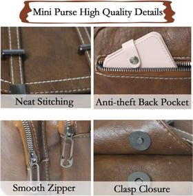 img 1 attached to 🎒 Stylish and Versatile Mini Backpack Purse for Women: NZ SIXVONA Convertible Vintage Brown Bag 3 Ways to Carry